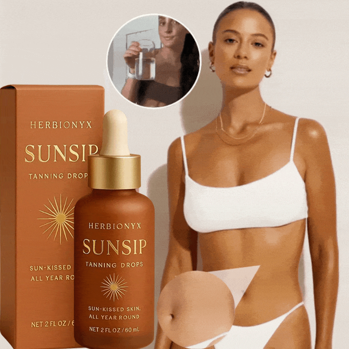 SunSip Drinkable | Get a Radiant, Sun-Kissed Glow in Just 7 Days